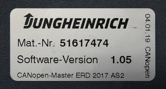 Jungheinrich 51226801 | Rij/hef/stuur regeling drive/lift/steering controller A - Centralina electrónica por Equipamento de movimentação: foto 3 Jungheinrich 51226801 | Rij/hef/stuur regeling drive/lift/steering controller A - Centralina electrónica por Equipamento de movimentação: foto 3