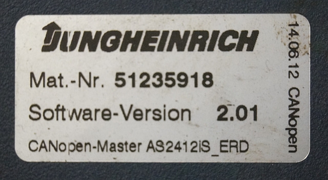 Jungheinrich 51226801 | Rij/hef/stuur regeling drive/lift/steering controller A - Centralina electrónica por Equipamento de movimentação: foto 3 Jungheinrich 51226801 | Rij/hef/stuur regeling drive/lift/steering controller A - Centralina electrónica por Equipamento de movimentação: foto 3