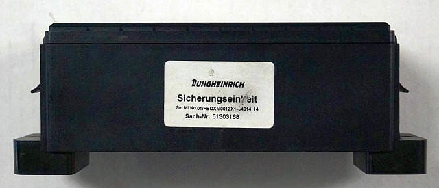 Jungheinrich 51303168 | Zekeringkast Fusebox sn. 01/FBOXM001ZX1-64914-14 - Fusível por Equipamento de movimentação: foto 3 Jungheinrich 51303168 | Zekeringkast Fusebox sn. 01/FBOXM001ZX1-64914-14 - Fusível por Equipamento de movimentação: foto 3