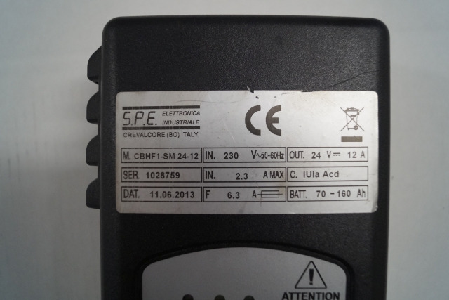 SPE unknown | battery charger 24V12A type CBHF1-SM24-12 IUIA Acd battery 70-160A battery charger 24V12A type CBHF1-SM24-12 IUIA Acd battery 70-160Ah - Bateria automotiva por Equipamento de movimentação: foto 2 SPE unknown | battery charger 24V12A type CBHF1-SM24-12 IUIA Acd battery 70-160A battery charger 24V12A type CBHF1-SM24-12 IUIA Acd battery 70-160Ah - Bateria automotiva por Equipamento de movimentação: foto 2