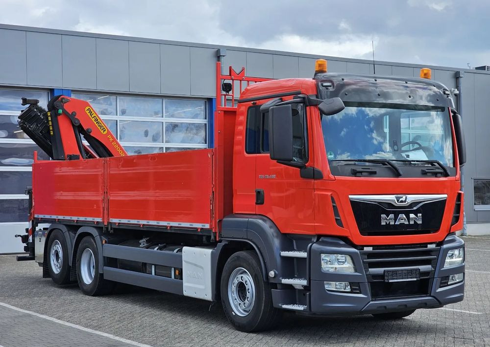 MAN MAN TGS 26.430 | Skrzynia + HDS Palfinger PK 22002 |6-krotne hydrauliczne przedłużenia | PILOT | Pneumatyka | - Camião de caixa aberta/ Plataforma, Camião grua: foto 2 MAN MAN TGS 26.430 | Skrzynia + HDS Palfinger PK 22002 |6-krotne hydrauliczne przedłużenia | PILOT | Pneumatyka | - Camião de caixa aberta/ Plataforma, Camião grua: foto 2