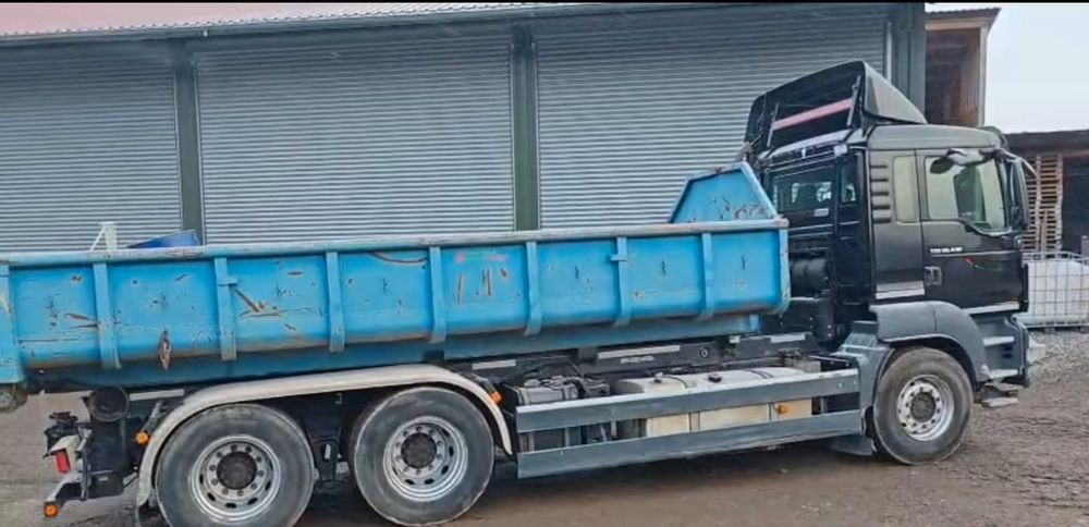MAN TGS 26.440 6x4 – Meiller z systemem HDS (roll-off) + Kontener + Przyczepa – Euro 5 - Camião polibenne: foto 5 MAN TGS 26.440 6x4 – Meiller z systemem HDS (roll-off) + Kontener + Przyczepa – Euro 5 - Camião polibenne: foto 5