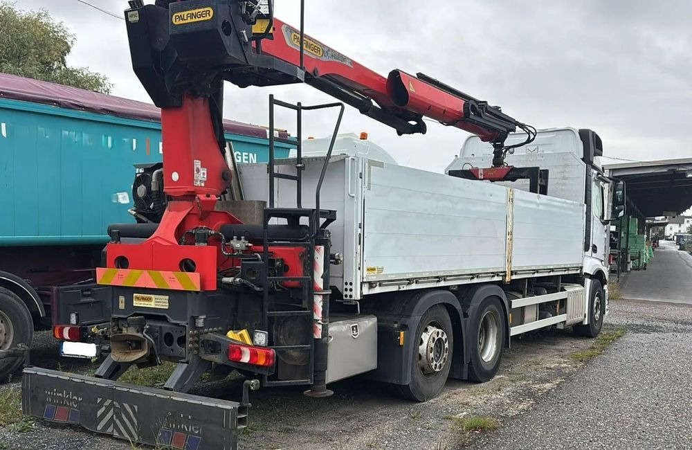 Mercedes-Benz ACTROS 2545 / 6x2 / HDS Palfinger PK 20.501 sterowany radiowo / Przyczepa w zestawie / Euro6/ Przebieg 340 000km - Camião de caixa aberta/ Plataforma, Camião grua: foto 2 Mercedes-Benz ACTROS 2545 / 6x2 / HDS Palfinger PK 20.501 sterowany radiowo / Przyczepa w zestawie / Euro6/ Przebieg 340 000km - Camião de caixa aberta/ Plataforma, Camião grua: foto 2