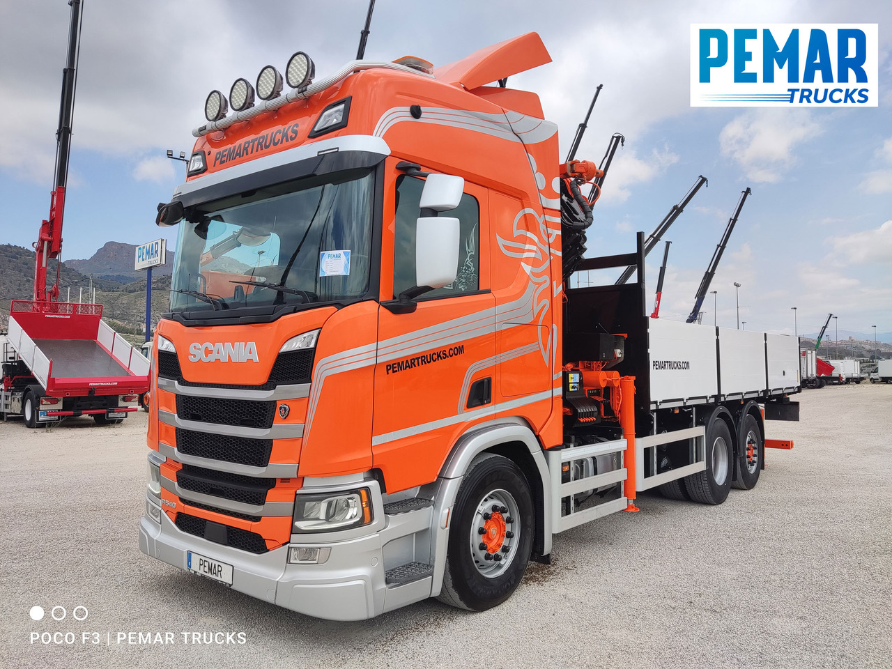 SCANIA R 540 6X2 GRUA CAJA FIJA - Camião de caixa aberta/ Plataforma, Camião grua: foto 2 SCANIA R 540 6X2 GRUA CAJA FIJA - Camião de caixa aberta/ Plataforma, Camião grua: foto 2