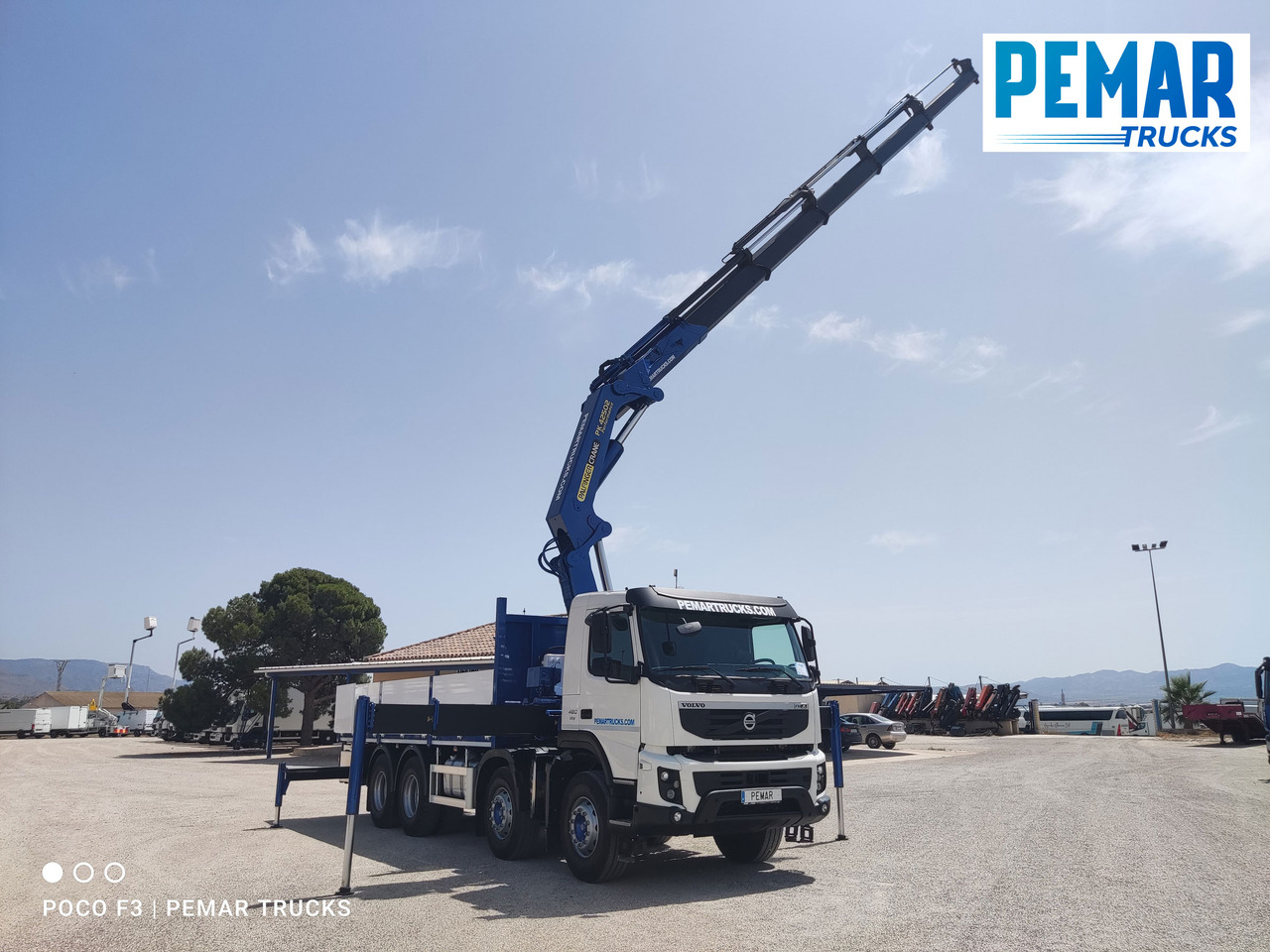 Camião de caixa aberta/ Plataforma VOLVO FMX 460 8X4 GRUA CAJA FIJA ABIERTA: foto 25