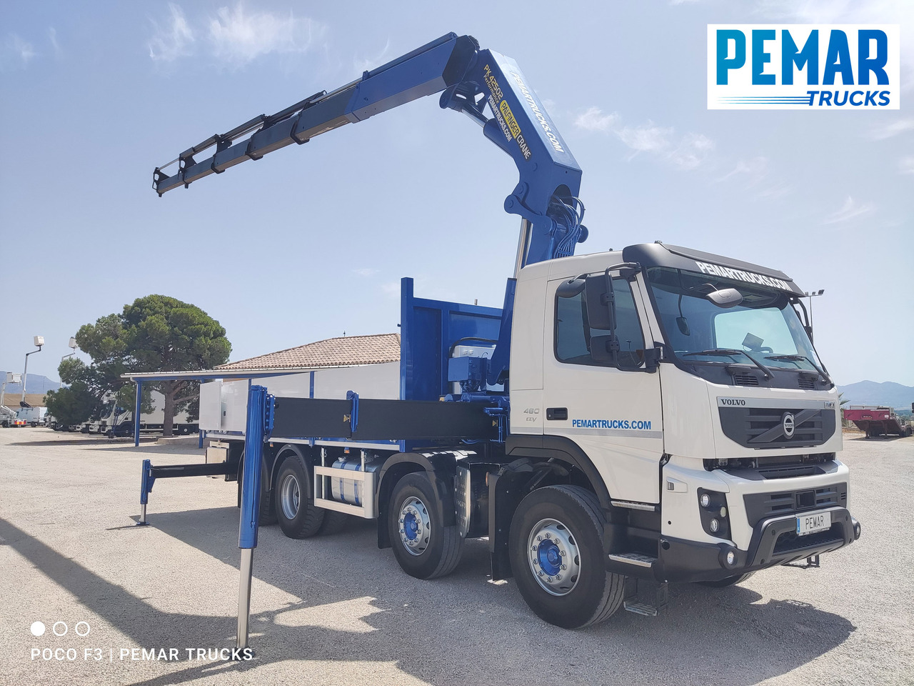 Camião de caixa aberta/ Plataforma VOLVO FMX 460 8X4 GRUA CAJA FIJA ABIERTA: foto 21