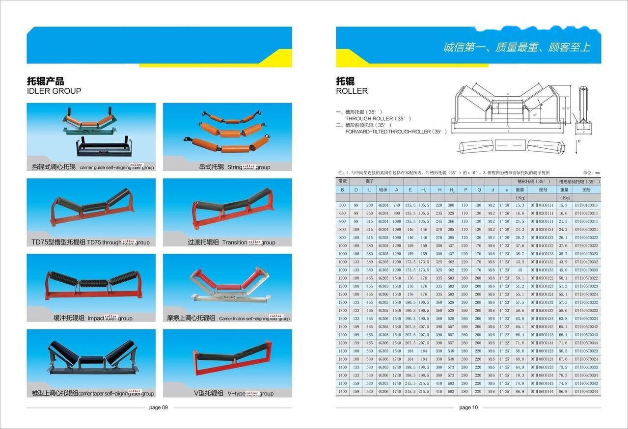 Carrying Roller / Idle Roller for Belt Conveyor Kinglink for KINGLINK B1000 chain conveyor - Peça de reposição: foto 3 Carrying Roller / Idle Roller for Belt Conveyor Kinglink for KINGLINK B1000 chain conveyor - Peça de reposição: foto 3