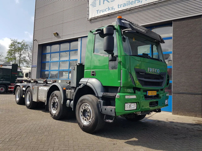 Iveco Stralis 450 8x4 Steel Nieuwe Apk/TÜV 430.000 km kettingsyst 30 t - Camião transportador de contêineres/ Caixa móvel: foto 5 Iveco Stralis 450 8x4 Steel Nieuwe Apk/TÜV 430.000 km kettingsyst 30 t - Camião transportador de contêineres/ Caixa móvel: foto 5