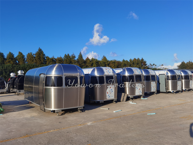 Roulote bar para transporte de alimentos novo YOWON European standard food trailer with CE certificate: foto 8