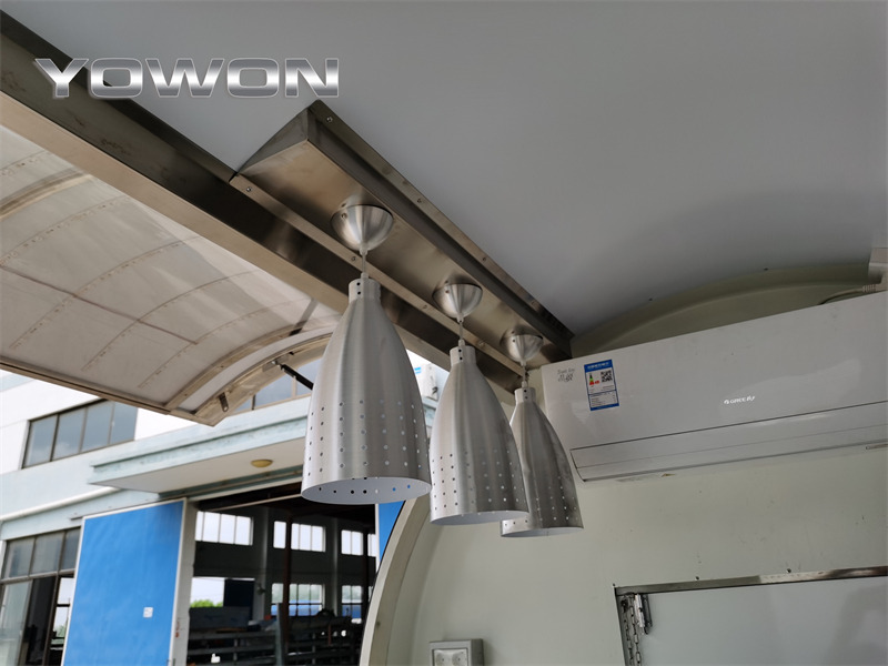 Roulote bar para transporte de alimentos novo YOWON Fully customized food vending cart mobile street fast food trailer: foto 19