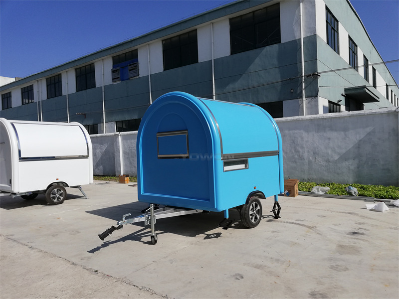 YOWON small fiberglass food vending trailer hot dog cart for Europe - Roulote bar: foto 5 YOWON small fiberglass food vending trailer hot dog cart for Europe - Roulote bar: foto 5