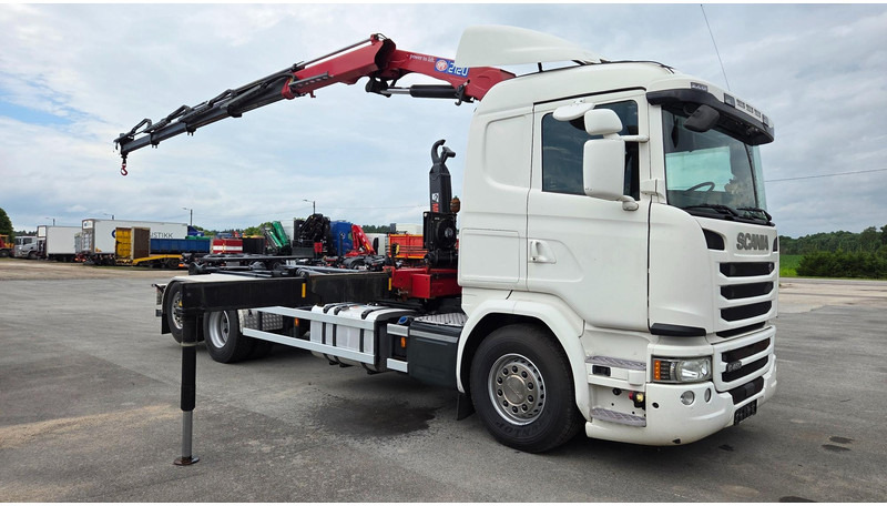 Scania G450 6X2*4 HMF 2120 crane 700 hours - Camião polibenne, Camião grua: foto 2 Scania G450 6X2*4 HMF 2120 crane 700 hours - Camião polibenne, Camião grua: foto 2