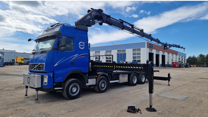 Volvo FH480 8X4 HIAB 800E-6 HiPro + JIB170X5 - Camião de caixa aberta/ Plataforma, Camião grua: foto 1 Volvo FH480 8X4 HIAB 800E-6 HiPro + JIB170X5 - Camião de caixa aberta/ Plataforma, Camião grua: foto 1