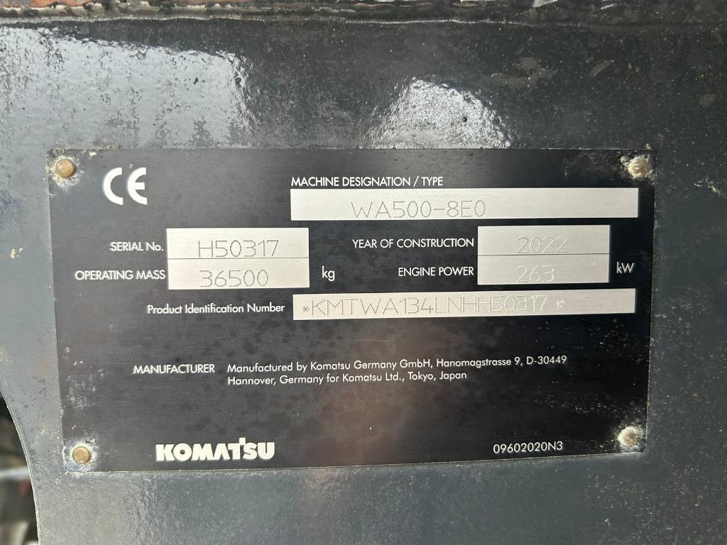 Pá carregadora de rodas Komatsu WA 500-8EO: foto 9