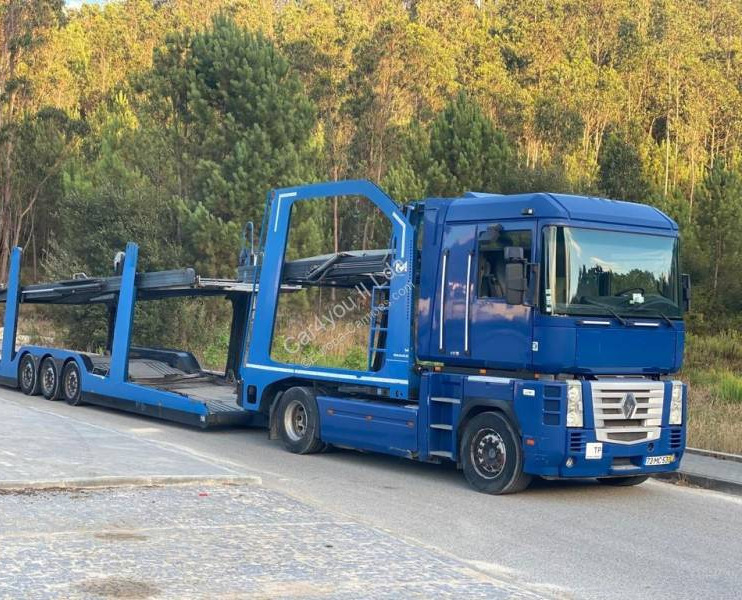 Renault Magnum 480 DXI - Camião transporte de veículos, Semi-reboque transporte de veículos: foto 1 Renault Magnum 480 DXI - Camião transporte de veículos, Semi-reboque transporte de veículos: foto 1