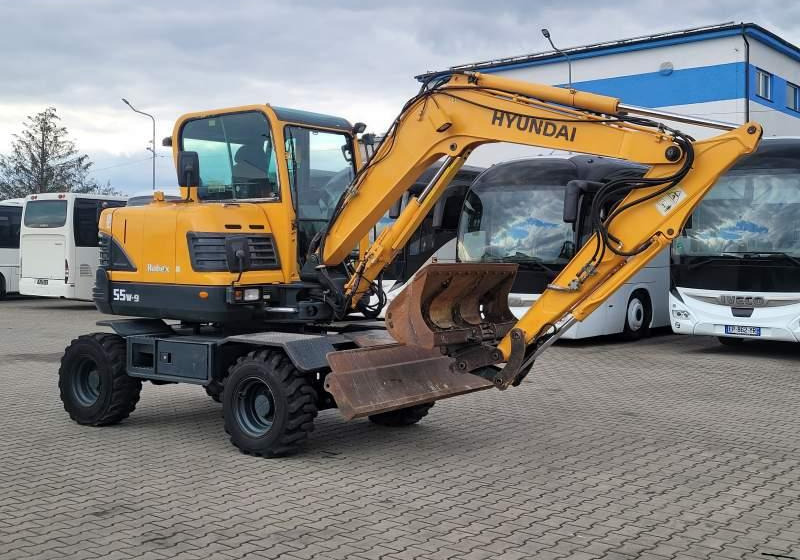 Hyundai ROBEX 55W-9 EXCAVATOR / SPROWADZONY Z FRANCJI - Escavadeira de rodas: foto 1 Hyundai ROBEX 55W-9 EXCAVATOR / SPROWADZONY Z FRANCJI - Escavadeira de rodas: foto 1