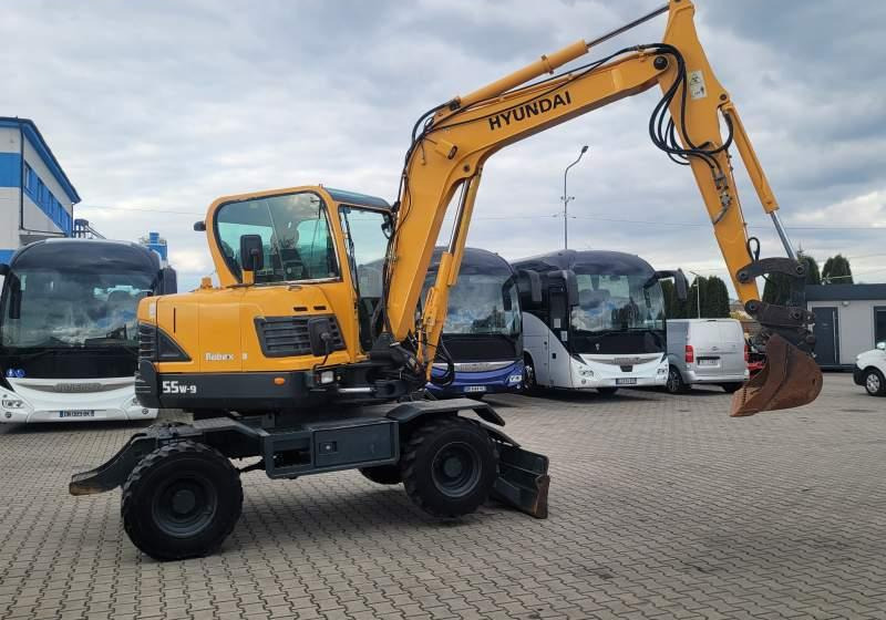 Hyundai ROBEX 55W-9 EXCAVATOR / SPROWADZONY Z FRANCJI - Escavadeira de rodas: foto 4 Hyundai ROBEX 55W-9 EXCAVATOR / SPROWADZONY Z FRANCJI - Escavadeira de rodas: foto 4