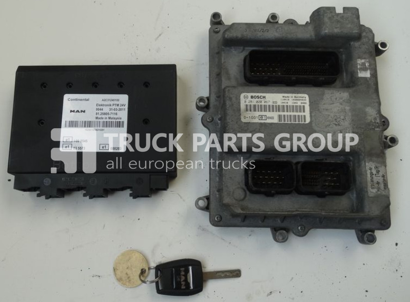 MAN TGX, TGS ignition set >>>>> BOSCH 0281020067 ECU EDC + PTM + chi control unit - Centralina electrónica por Camião: foto 1 MAN TGX, TGS ignition set >>>>> BOSCH 0281020067 ECU EDC + PTM + chi control unit - Centralina electrónica por Camião: foto 1