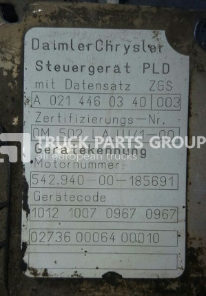 Centralina electrónica por Camião MERCEDES-BENZ Actros MP2, MP3 engine control unit, PLD, EDC, ECU, MR unit, OM5 control unit: foto 6 Centralina electrónica por Camião MERCEDES-BENZ Actros MP2, MP3 engine control unit, PLD, EDC, ECU, MR unit, OM5 control unit: foto 6