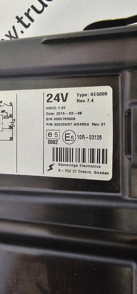 MAN MAN TGX, TGX EURO6 emission tachograph, typ SE5000, by STONERIDGE electronics, road control system 12V/24V, 1381.7550303007, A3C0604540020, A2C16768800, 0000785068, 900208R7, 81271016595, 81258177131 - Peça de reposição por Camião: foto 2 MAN MAN TGX, TGX EURO6 emission tachograph, typ SE5000, by STONERIDGE electronics, road control system 12V/24V, 1381.7550303007, A3C0604540020, A2C16768800, 0000785068, 900208R7, 81271016595, 81258177131 - Peça de reposição por Camião: foto 2