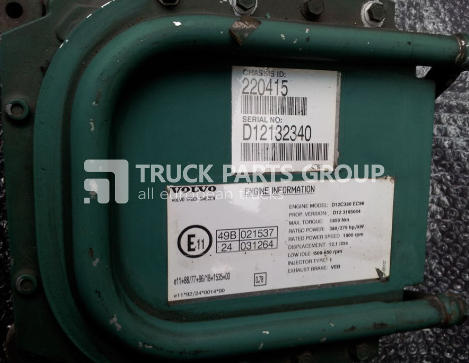 VOLVO FH12, FM12, EURO 3 emission engine control unit, D12C 380 HP, D1 control unit - Centralina electrónica por Camião: foto 1 VOLVO FH12, FM12, EURO 3 emission engine control unit, D12C 380 HP, D1 control unit - Centralina electrónica por Camião: foto 1