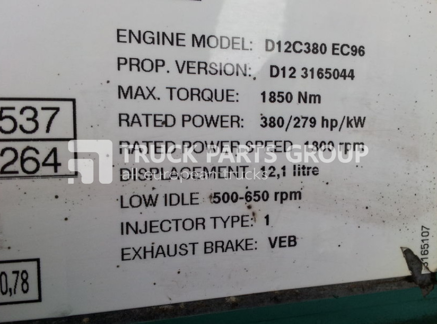 VOLVO FH12, FM12, EURO 3 emission engine control unit, D12C 380 HP, D1 control unit - Centralina electrónica por Camião: foto 3 VOLVO FH12, FM12, EURO 3 emission engine control unit, D12C 380 HP, D1 control unit - Centralina electrónica por Camião: foto 3