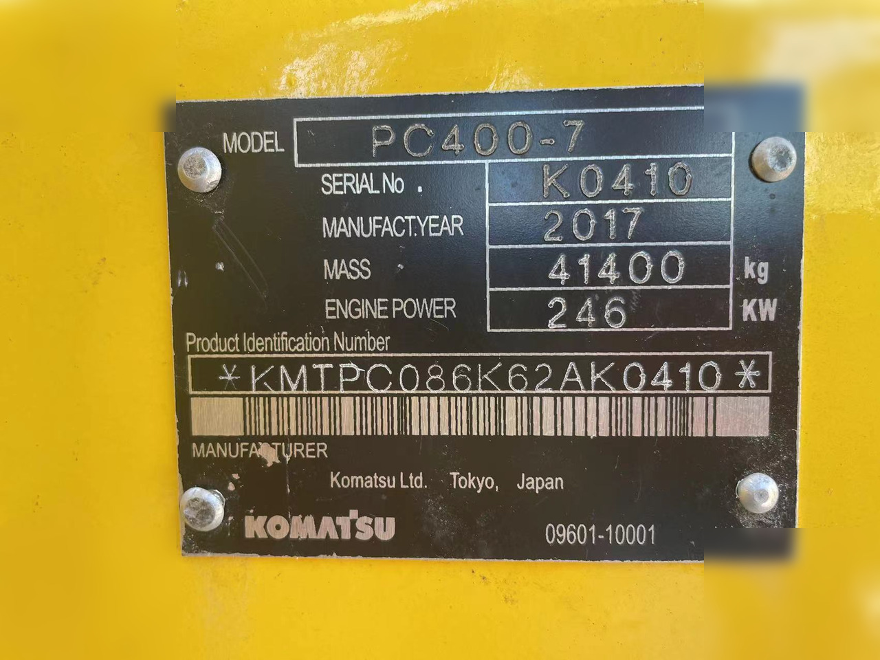KOMATSU PC400-7 - Escavadora de rastos: foto 4 KOMATSU PC400-7 - Escavadora de rastos: foto 4