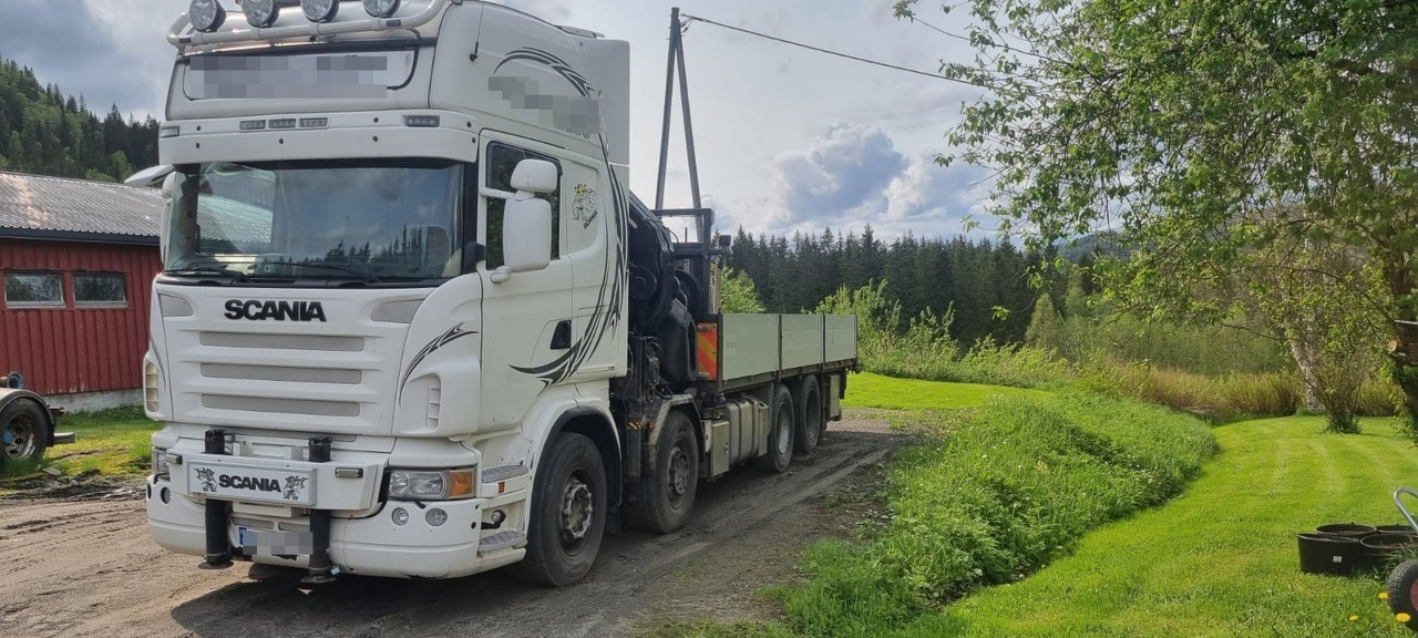 Scania R560 - Camião de caixa aberta/ Plataforma, Camião grua: foto 2 Scania R560 - Camião de caixa aberta/ Plataforma, Camião grua: foto 2