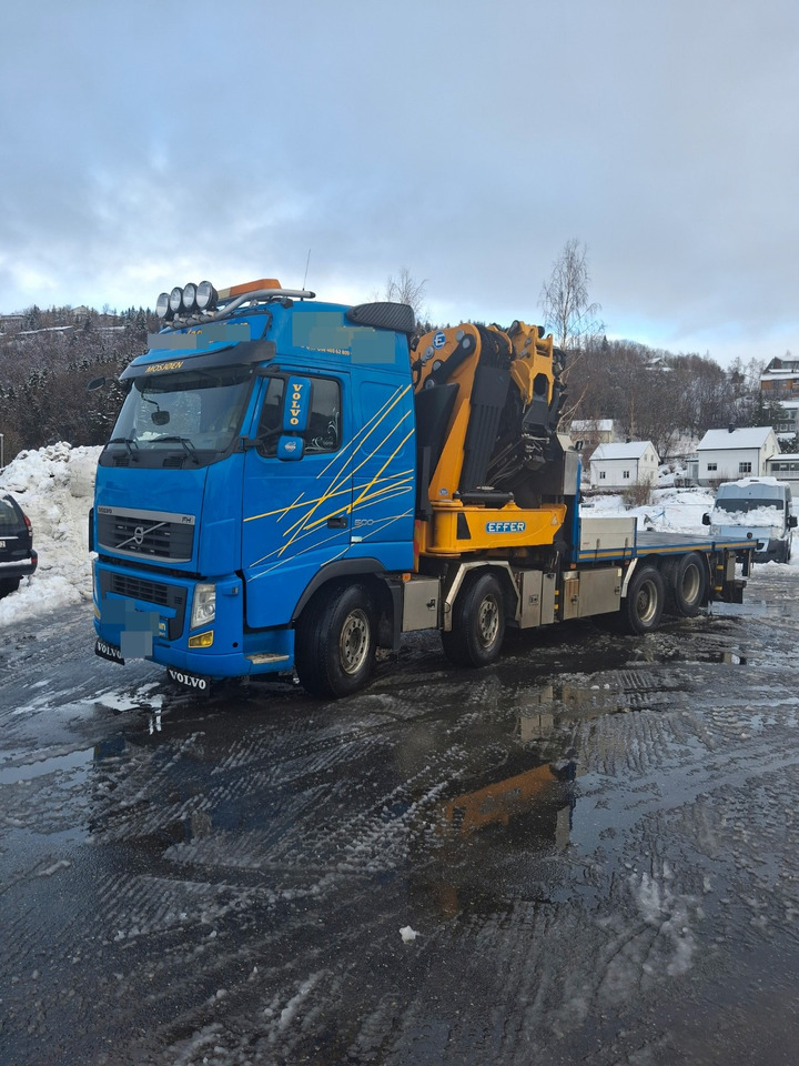 Volvo FH 500 8x2 Retarder Effer 955 S8 +JIB S8 Winch Only 160Tkm - Camião de caixa aberta/ Plataforma, Camião grua: foto 1 Volvo FH 500 8x2 Retarder Effer 955 S8 +JIB S8 Winch Only 160Tkm - Camião de caixa aberta/ Plataforma, Camião grua: foto 1