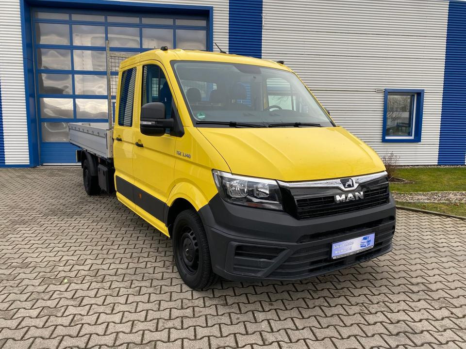 MAN TGE 3.140 Doka Pritsche Lang *STANDHZG* AHK*HECKANTRIEB*1.HAND*INKL.19% MWST*SOFORT!* - Carrinha de caixa aberta, Carrinha cabine dupla: foto 2 MAN TGE 3.140 Doka Pritsche Lang *STANDHZG* AHK*HECKANTRIEB*1.HAND*INKL.19% MWST*SOFORT!* - Carrinha de caixa aberta, Carrinha cabine dupla: foto 2