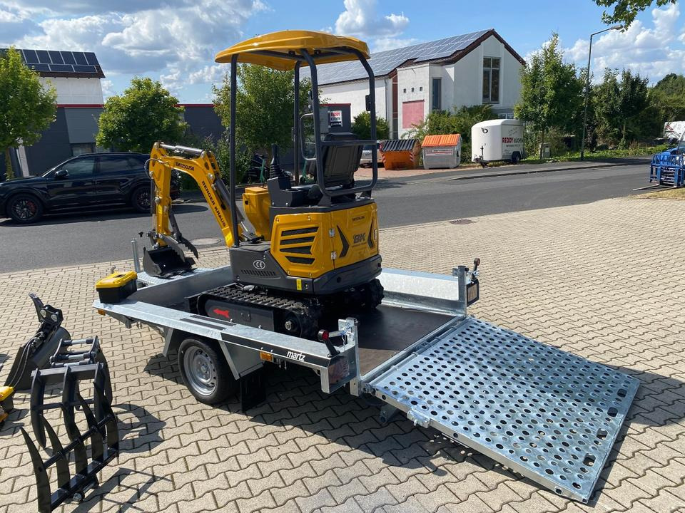 Mini escavadeira Minibagger BK1250JSR + Tieflader + Zubehör *INKL.19% MWST*BERGER KRAUS*VERSTELLFAHRWERK* KUBOTA*SOFORT!*: foto 9