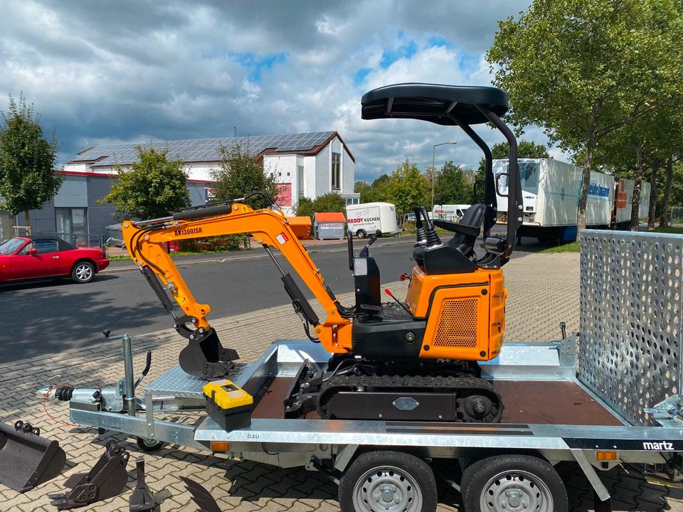 Minibagger BK1300JSR + Anhänger + Zubehör *INKL.19% MWST*BERGER KRAUS*KUBOTA*JOYSTICK*SCHENKWARM*SOFORT!* - Mini escavadeira, Reboque: foto 4 Minibagger BK1300JSR + Anhänger + Zubehör *INKL.19% MWST*BERGER KRAUS*KUBOTA*JOYSTICK*SCHENKWARM*SOFORT!* - Mini escavadeira, Reboque: foto 4
