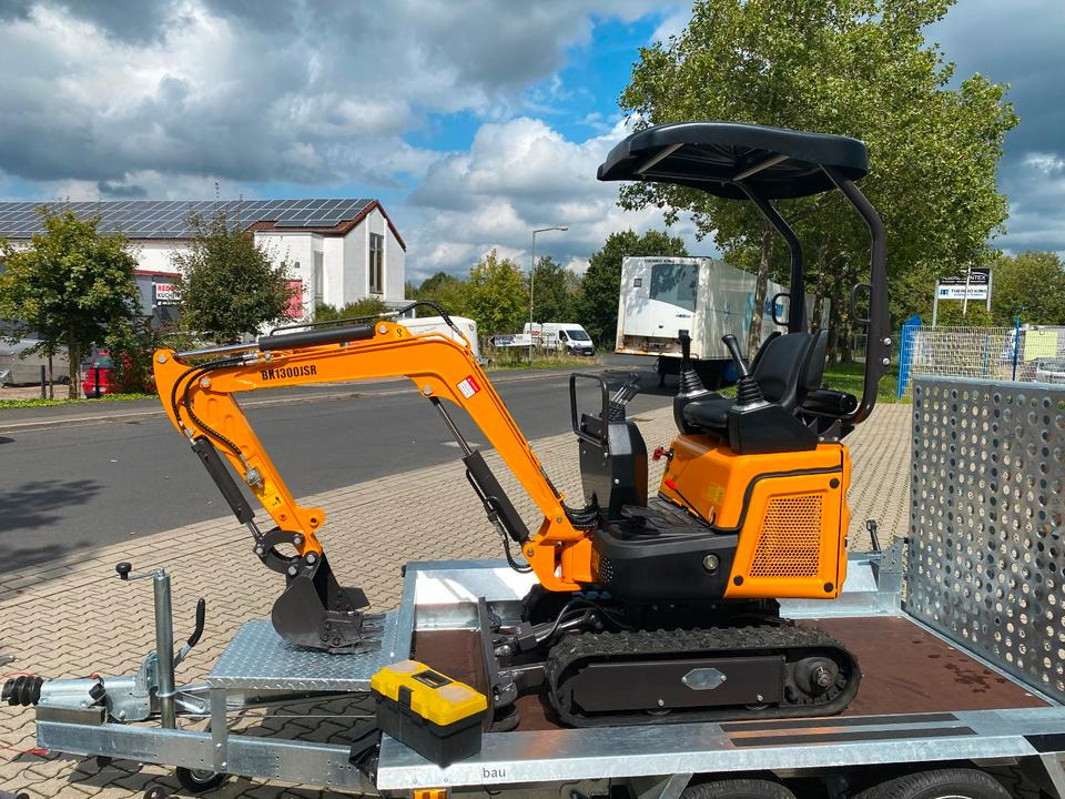 Minibagger BK1300JSR + Anhänger + Zubehör *INKL.19% MWST*BERGER KRAUS*KUBOTA*JOYSTICK*SCHENKWARM*SOFORT!* - Mini escavadeira, Reboque: foto 4 Minibagger BK1300JSR + Anhänger + Zubehör *INKL.19% MWST*BERGER KRAUS*KUBOTA*JOYSTICK*SCHENKWARM*SOFORT!* - Mini escavadeira, Reboque: foto 4