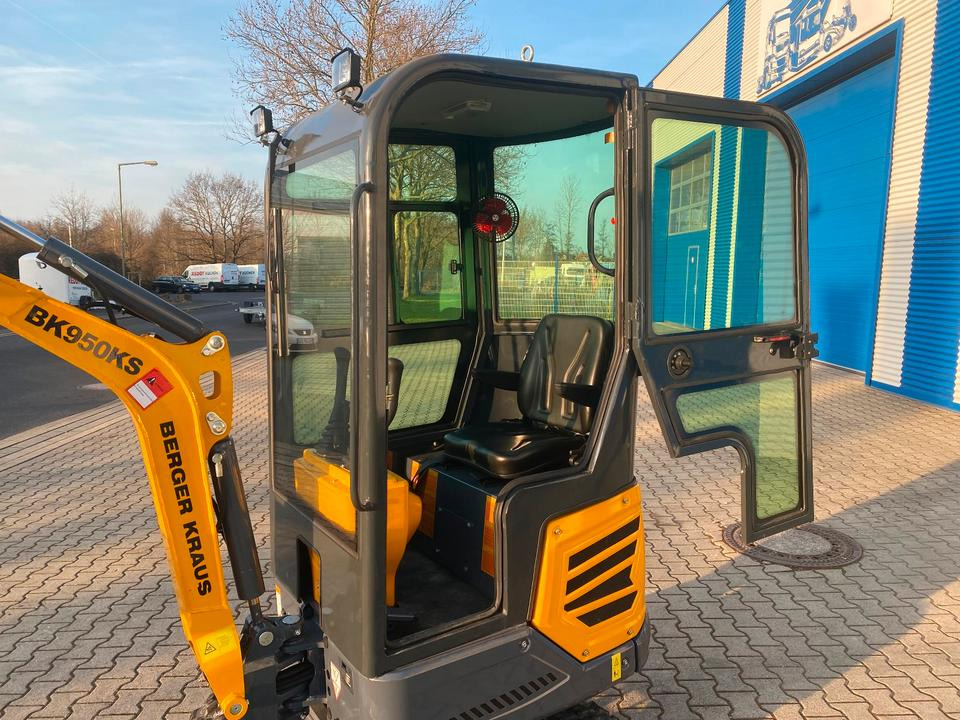 Mini escavadeira Minibagger BK950KS *INKL.19% MWST*BERGER KRAUS*KABINE*SOFORT!*: foto 8