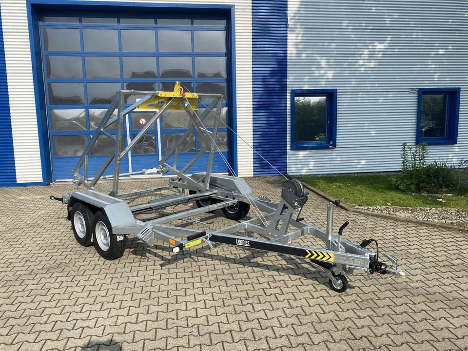 Reboque para bobinas Vermietung / Kabelanhänger 2700KG / Nutzlast 2094KG / Kabeltrommel-Anhänger / Glasfaser/ 3 Tage: foto 8
