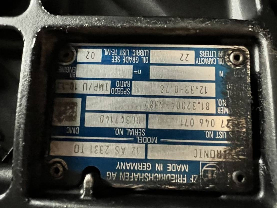 MAN TGA ZF Getriebe 12AS2331 TO - Caixa de velocidade por Camião: foto 4 MAN TGA ZF Getriebe 12AS2331 TO - Caixa de velocidade por Camião: foto 4