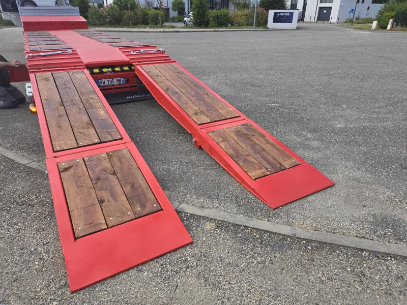 Semi-reboque baixa novo Alim porte engins 3 essieux: foto 9