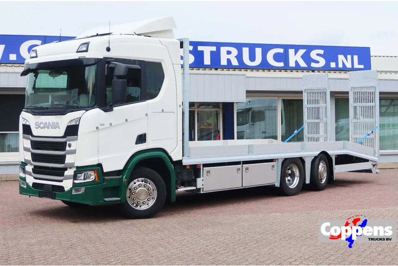Scania R500 NGS Machinetransport 6x2 Hydralische oprijplaten - Camião transporte de veículos: foto 1 Scania R500 NGS Machinetransport 6x2 Hydralische oprijplaten - Camião transporte de veículos: foto 1