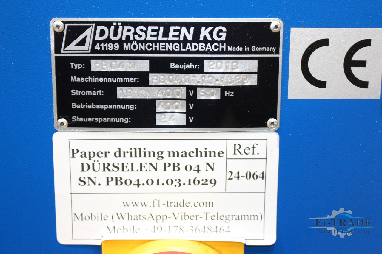 Dürselen PB 04 - Máquina de impressão: foto 5 Dürselen PB 04 - Máquina de impressão: foto 5