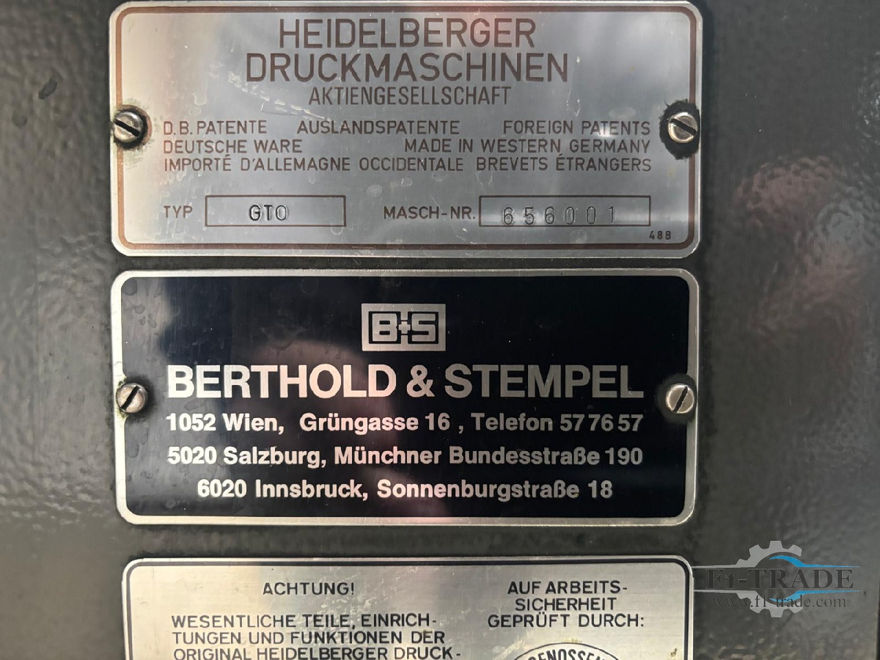 Heidelberg GTO46 - Impressora offset: foto 2 Heidelberg GTO46 - Impressora offset: foto 2