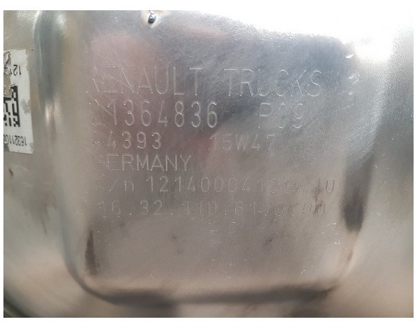Katalysator SCR Euro 6 Renault Gama K - 21364836 21427939 - Conversor catalítico por Camião: foto 3 Katalysator SCR Euro 6 Renault Gama K - 21364836 21427939 - Conversor catalítico por Camião: foto 3