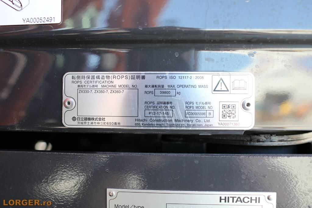 Escavadora de rastos novo Hitachi Zaxis 350 - 7G - Year 2025, Made in Japan,: foto 14