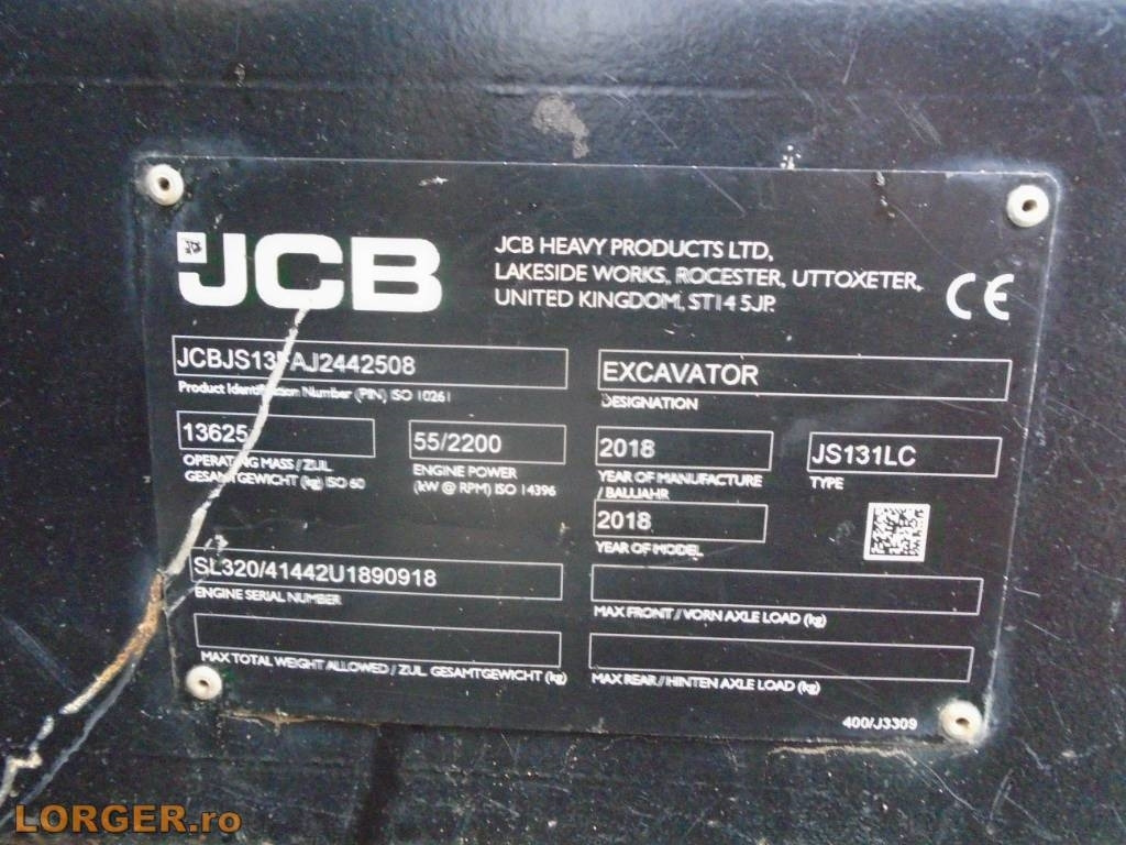JCB JS 131 LC - Escavadora de rastos: foto 3 JCB JS 131 LC - Escavadora de rastos: foto 3
