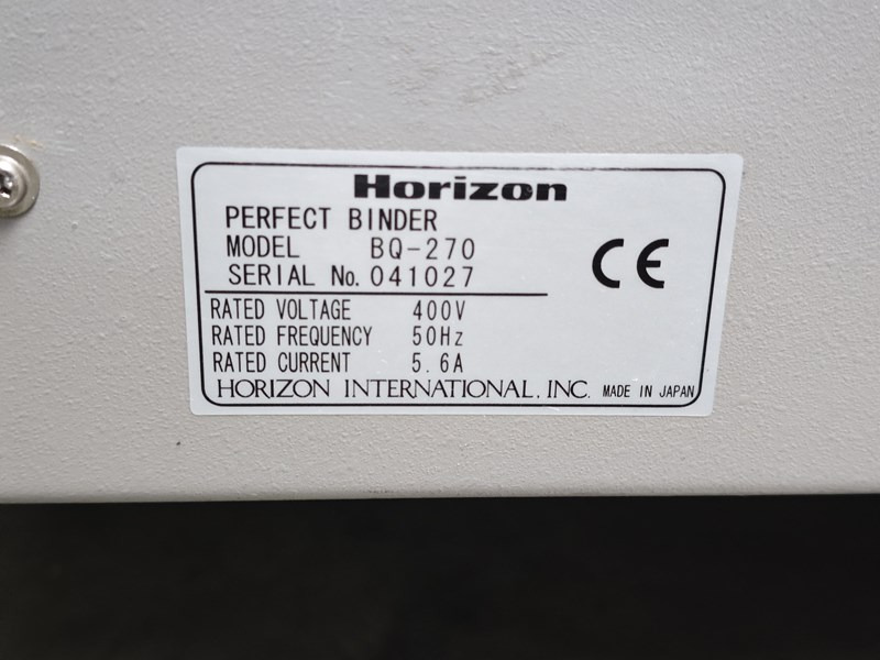 Horizon BQ-270 | 200.000 - Encadernadora: foto 5 Horizon BQ-270 | 200.000 - Encadernadora: foto 5