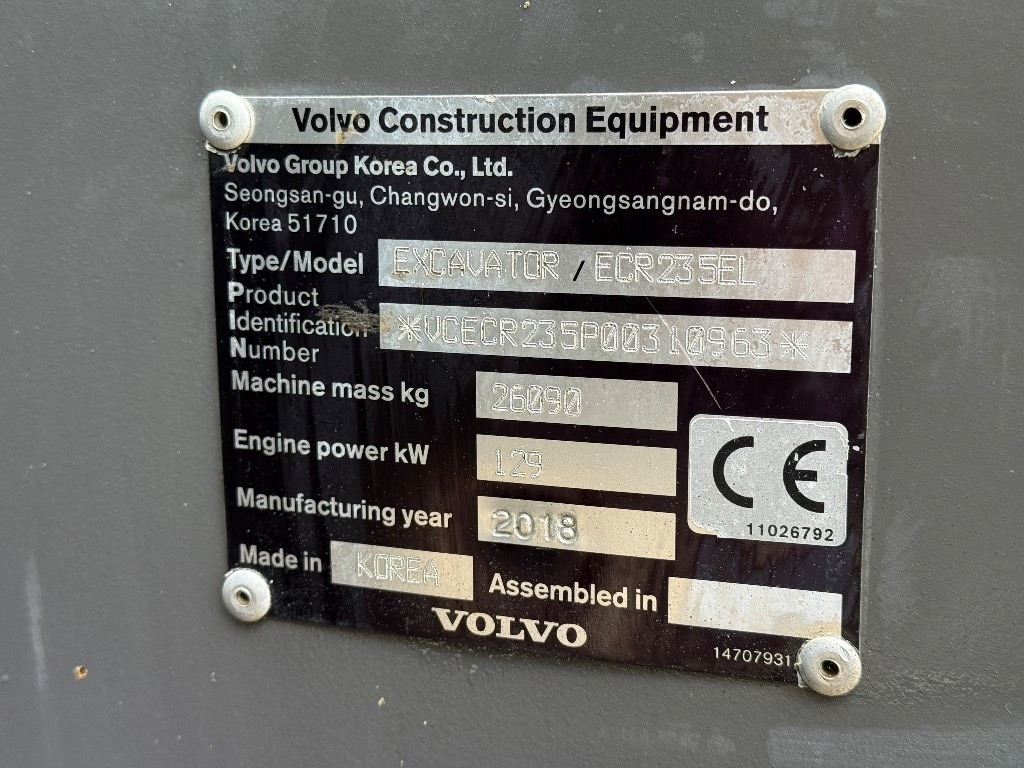 Escavadora de rastos Volvo ECR 235 EL: foto 40