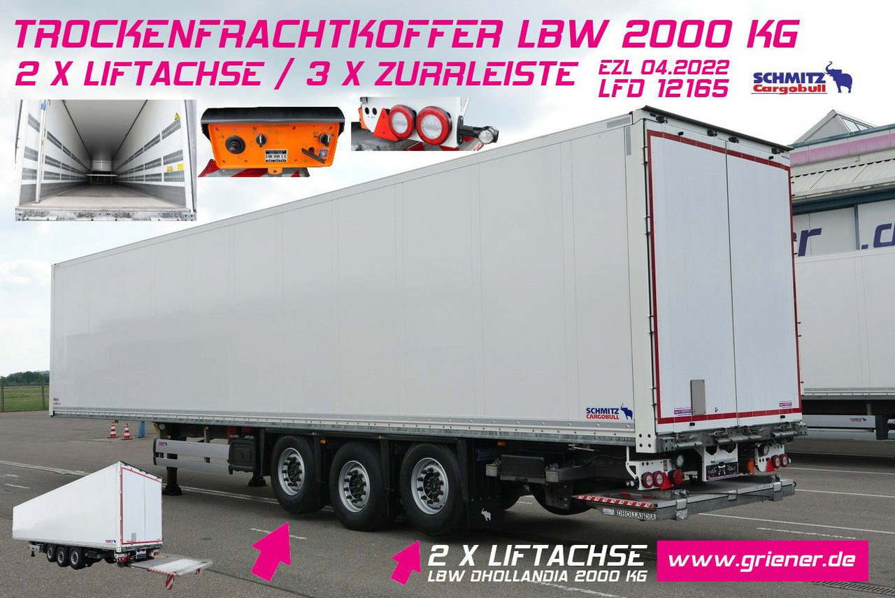 Schmitz Cargobull SKO 24/3 x ZURR/2 x LIFT /LBW 2000 kg / 2,70 - Semi-reboque furgão: foto 1 Schmitz Cargobull SKO 24/3 x ZURR/2 x LIFT /LBW 2000 kg / 2,70 - Semi-reboque furgão: foto 1
