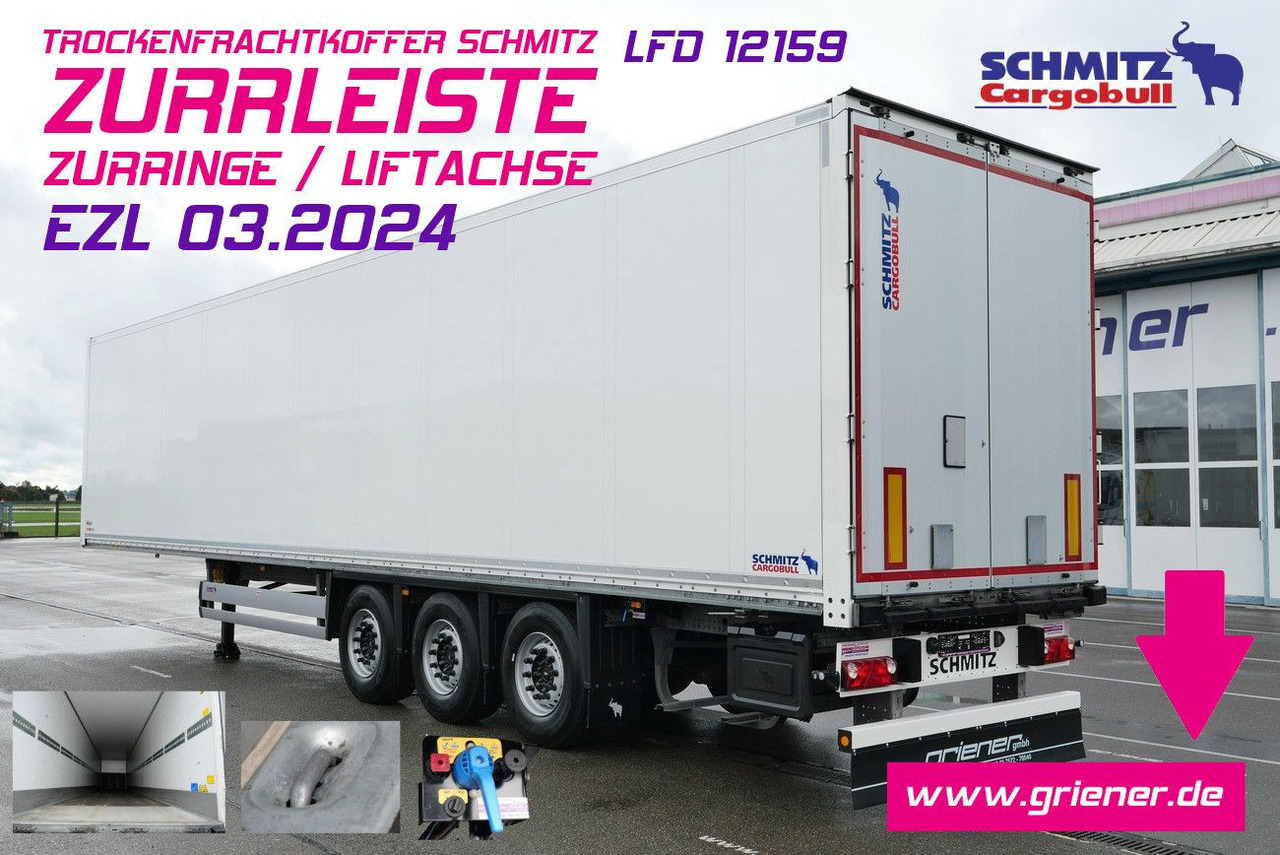 Schmitz Cargobull SKO/SBO 24 ZURRLEISTE / ZURRINGE / LIFTACHSE - Semi-reboque furgão: foto 1 Schmitz Cargobull SKO/SBO 24 ZURRLEISTE / ZURRINGE / LIFTACHSE - Semi-reboque furgão: foto 1