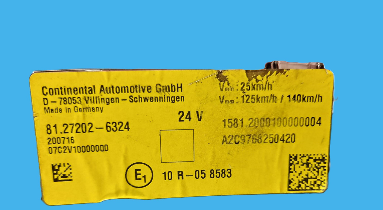 81.27202-6324 LICZNIK ZEGAR MAN 81.27202-6324 MAN Continental D-78053 - Painel de instrumentos: foto 4 81.27202-6324 LICZNIK ZEGAR MAN 81.27202-6324 MAN Continental D-78053 - Painel de instrumentos: foto 4