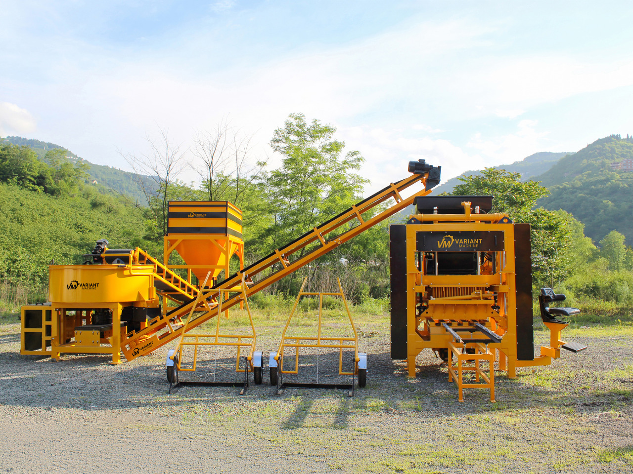Block Macking Machine | 3.000 Concrete Block - 255 m² Paving Block | 30.000 USD - Máquina de fazer bloco: foto 2 Block Macking Machine | 3.000 Concrete Block - 255 m² Paving Block | 30.000 USD - Máquina de fazer bloco: foto 2