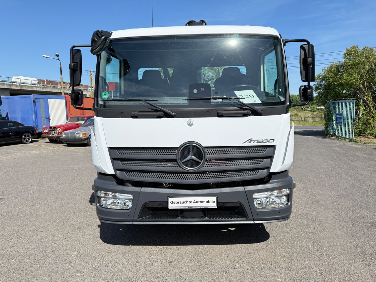 Mercedes-Benz Atego 1224 mit Kipper Kran - Camião basculante, Camião grua: foto 1 Mercedes-Benz Atego 1224 mit Kipper Kran - Camião basculante, Camião grua: foto 1